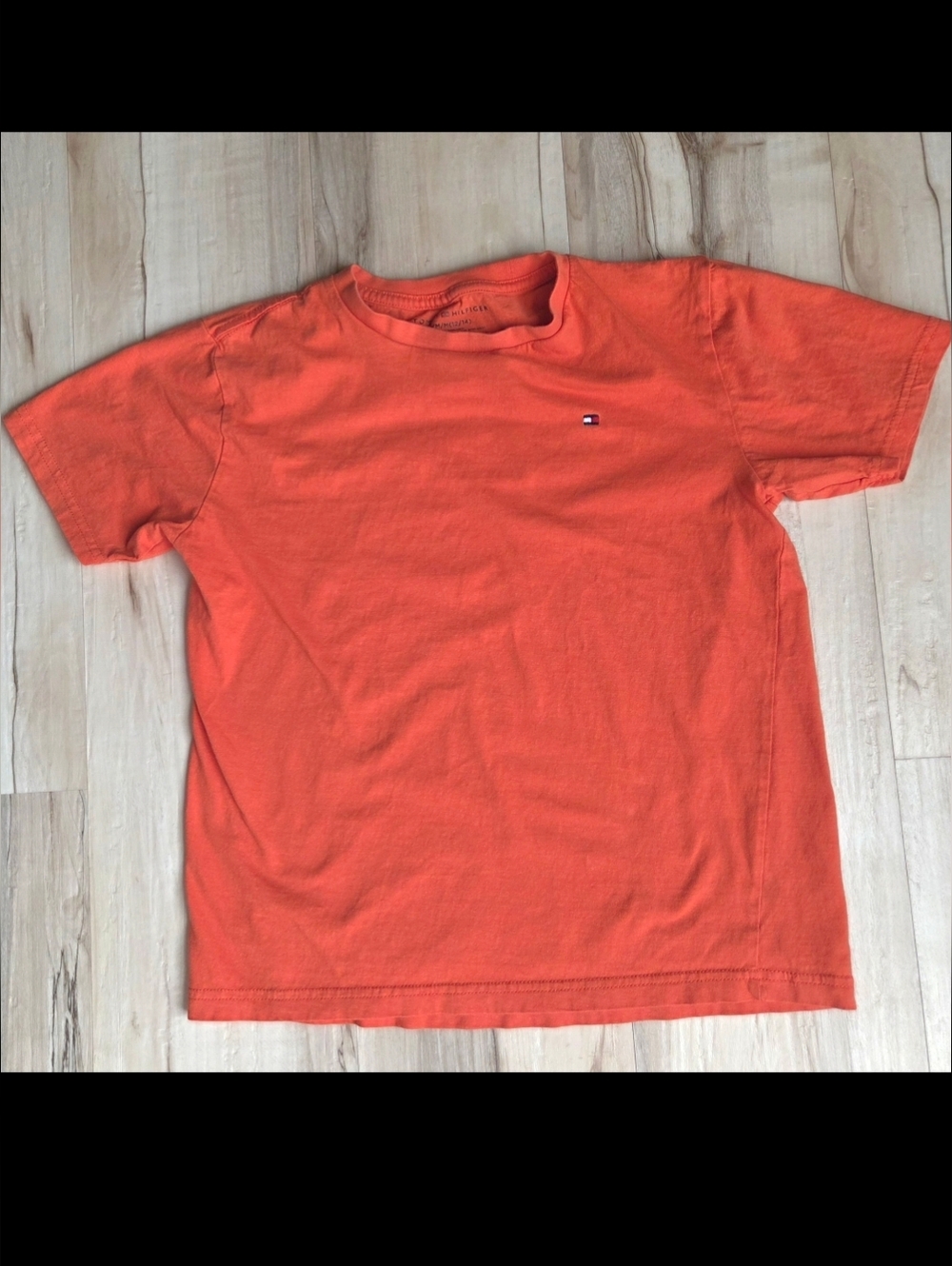 Tommy Hilfiger Coral Orange Kids Tee Size 12/14